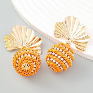 Diamond Spiral Braided Earrings